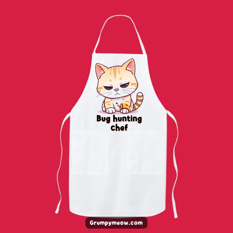 Funny Cat Insect Apron: Hilarious Kitchen Wear for Cat Lovers, Cooking with Precision