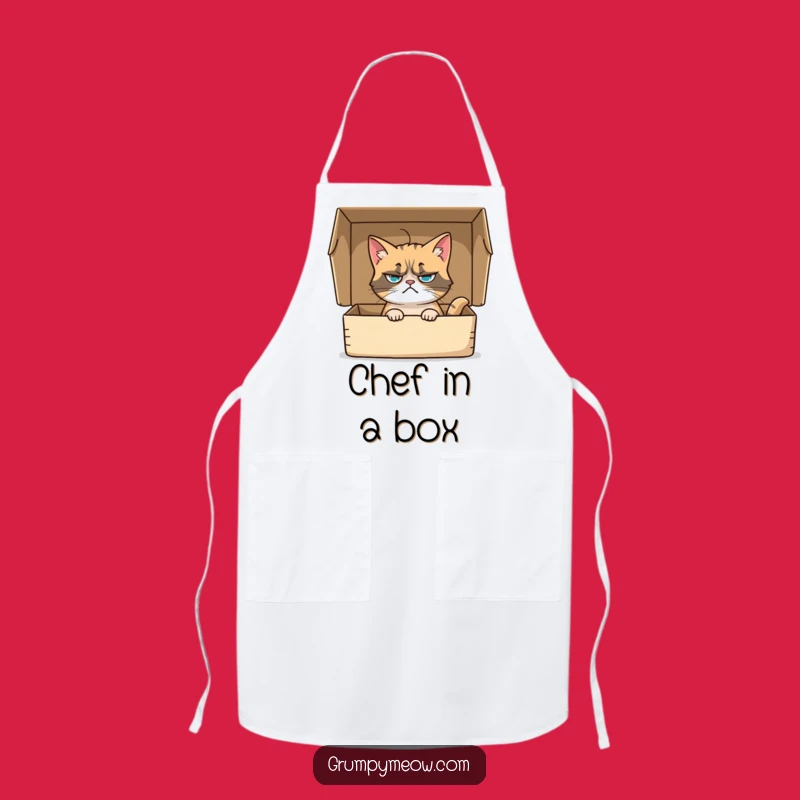 Funny Grumpy Cat Apron, Cook Up a Storm with Hilarious Feline Sass - A Gift