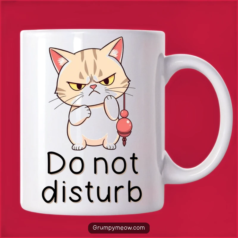 Funny Grumpy Cat Mug: Disdainful Toy Bat, Pet Lover's Hilarious Gift