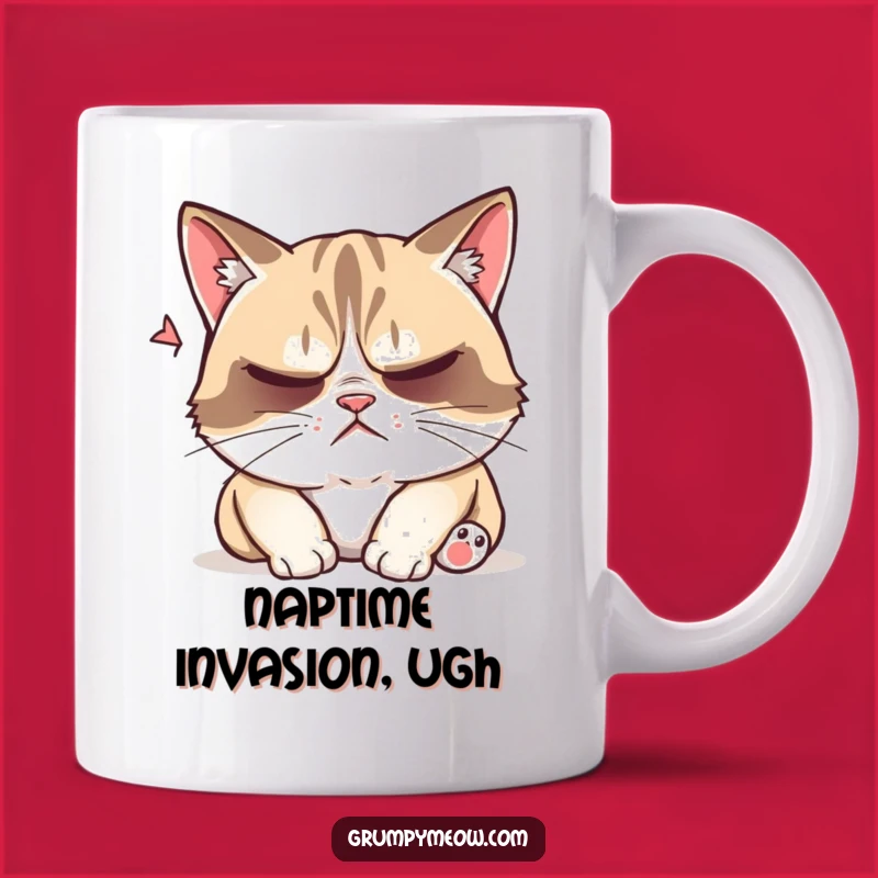 Funny Grumpy Cat Nap Disturbed Mug: Sleep When I'm Dead!