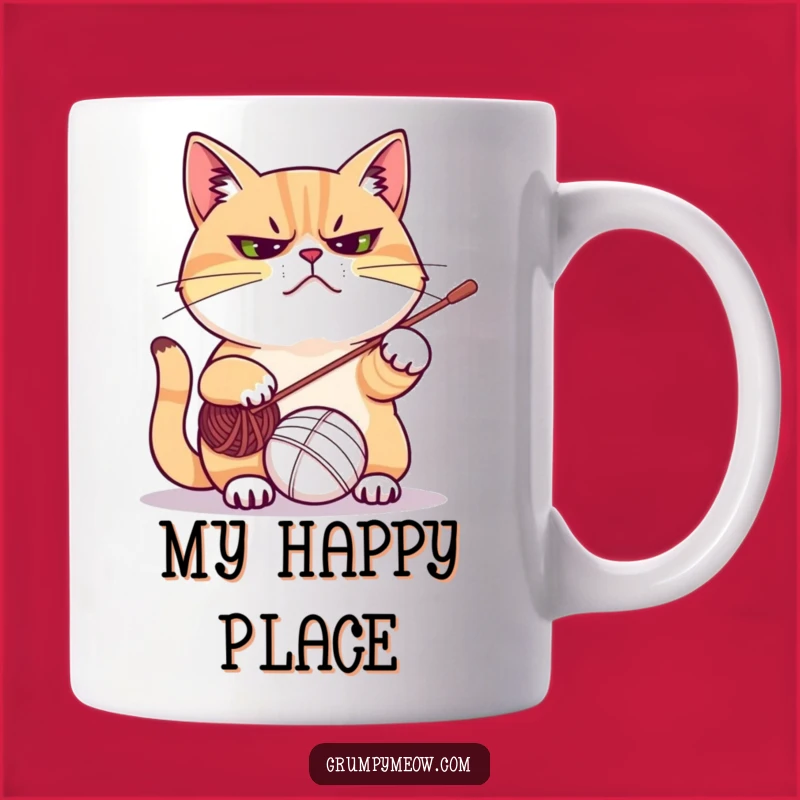 Funny Grumpy Cat Yarn Ball Mug - The Perfect Gift for Cat Lovers Who Get It