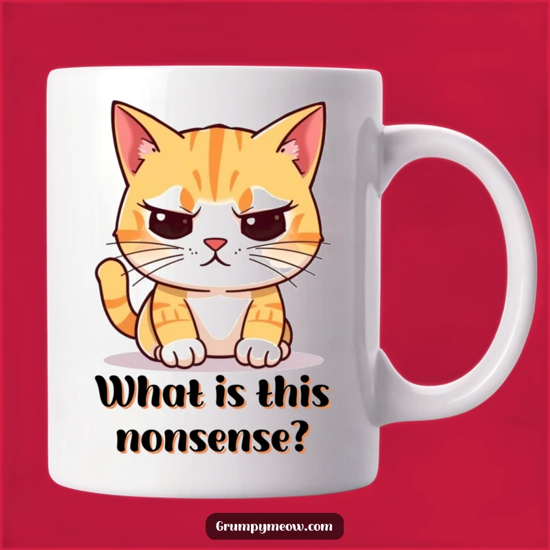 Funny Unimpressed Cat Mug: Judgmental Feline for Your Morning Brew Gift