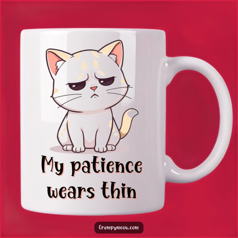 Funny Unimpressed Cat Tail Flick Mug - Annoyed Feline Gift