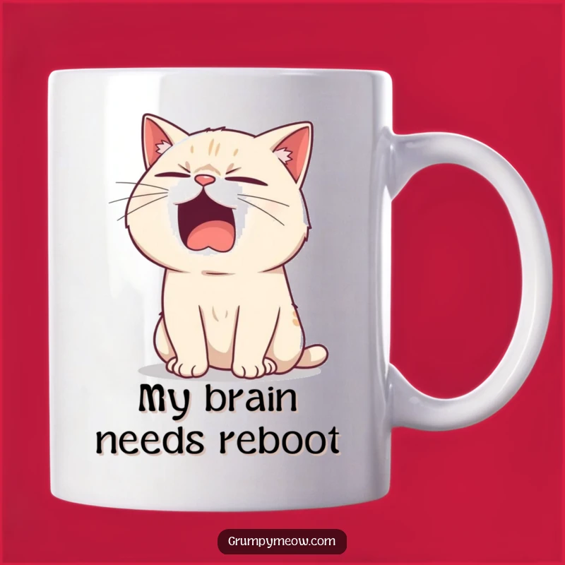 Funny Bored Cat Yawning Mug - The Ultimate Sarcastic Gift for Cat Lovers