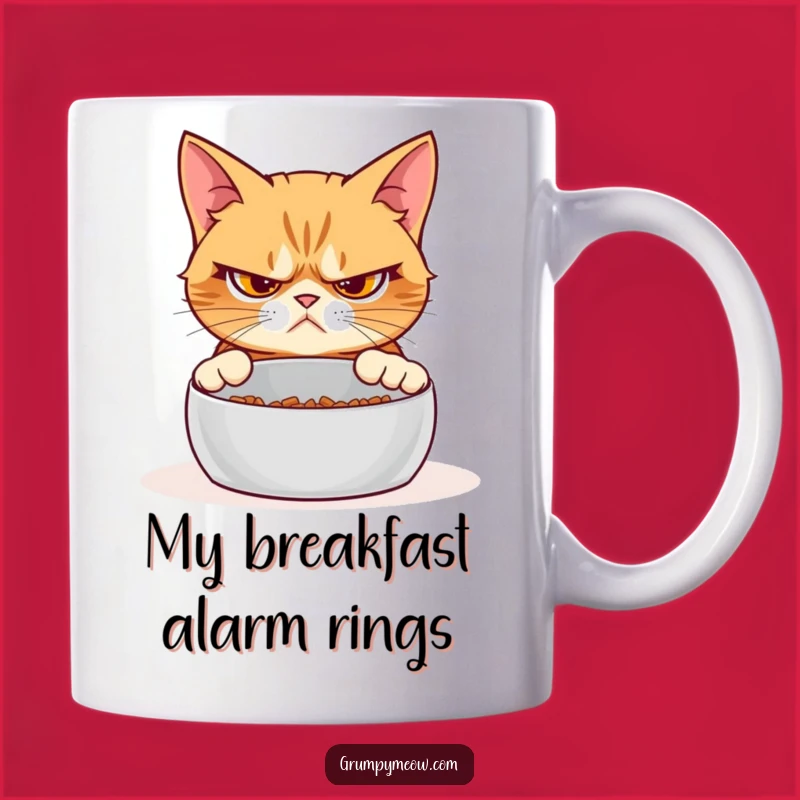 Funny Grumpy Cat Empty Bowl Mug: The Perfect Skeptical Cat Gift!