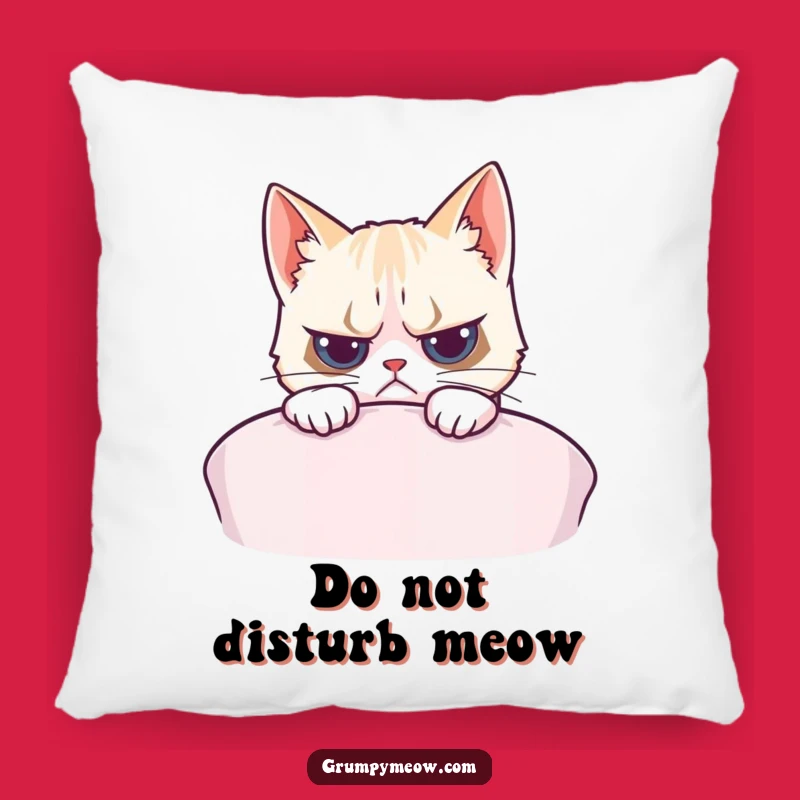 Funny Grumpy Cat Cushion Peek Pillow - Soft and Hilarious Home Decor Gift