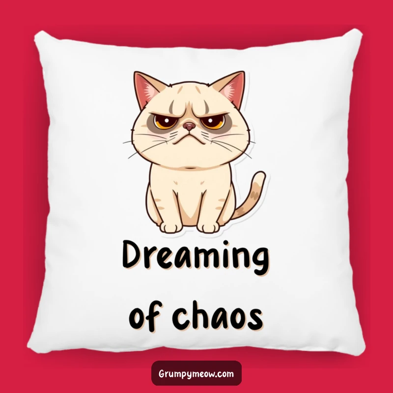 Funny Grumpy Cat Tail Twitch Pillow - Soft Comfort with a Hint of Sass