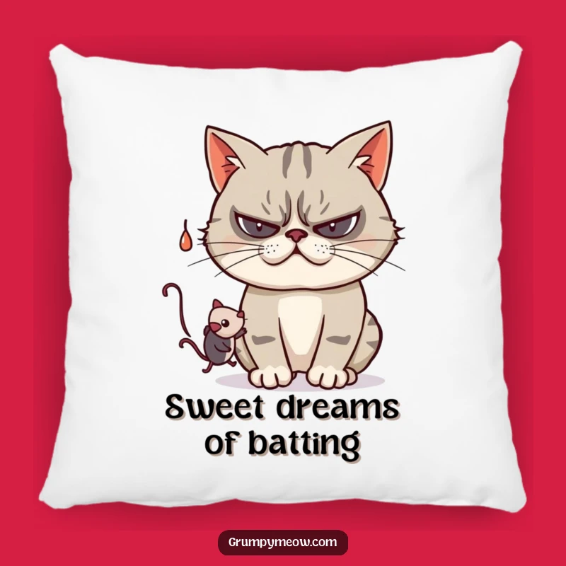 Funny Grumpy Cat Playful Pillow - Snuggle Up with Some Fun! Perfect Funny Gift!