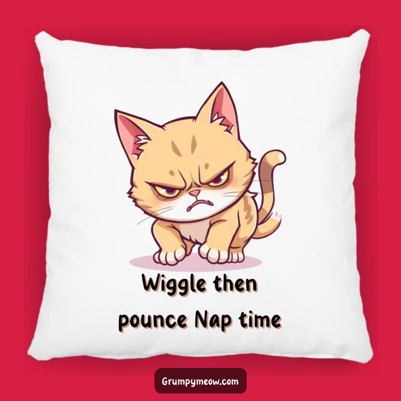 Funny Grumpy Cat Wiggle Pounce Pillow: Comfy and Hilarious Cat Decor