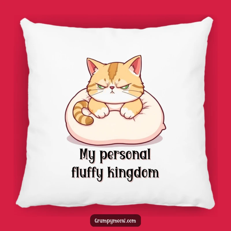 Funny Scowling Cat Pillow: Ultimate Cozy Comfort with a Grumpy Feline Twist