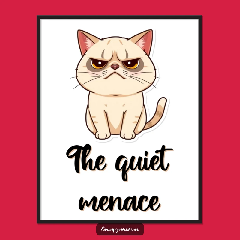 Funny Grumpy Cat Tail Twitch Digital Art - Instant Download of Subtle Humor