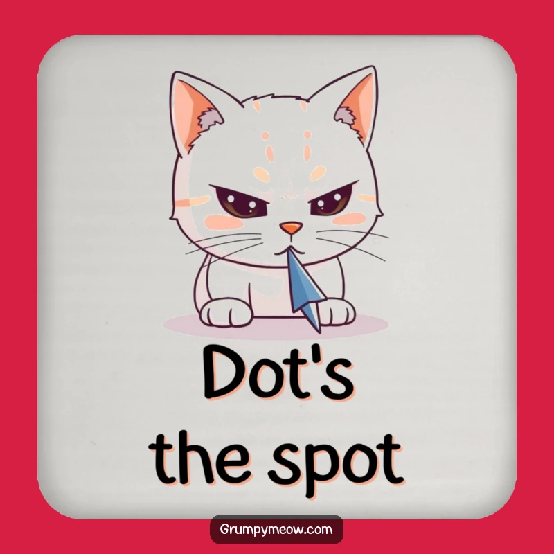 Funny Cat Cursor Coasters (Set of 4) - Protect Surfaces from Spills Hilariously