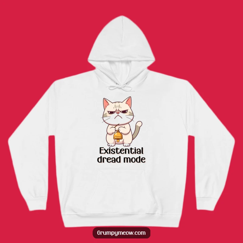 Cozy Grumpy Cat Bell Play Hoodie: Embrace Your Grump, Perfect Funny Gift