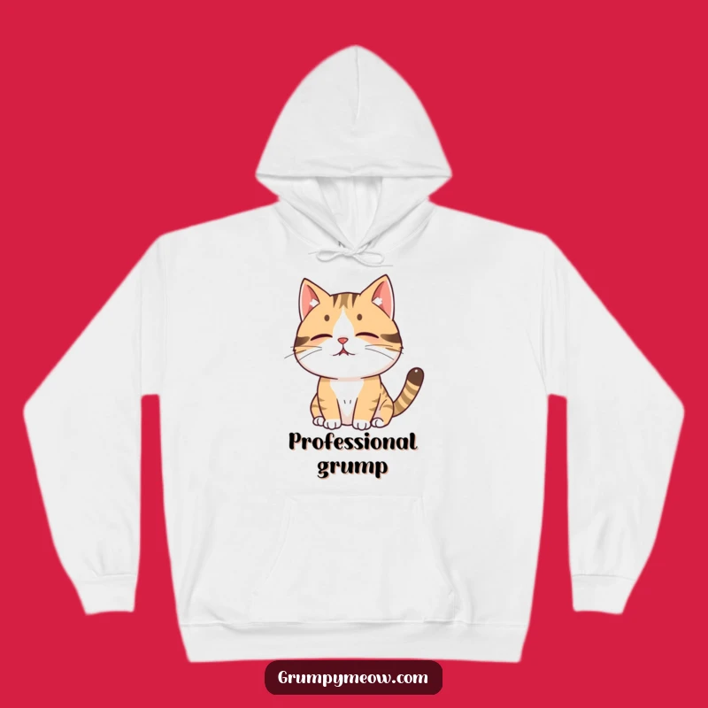 Funny Cat Sigh Hoodie: Cozy, Hilarious Gift for Cat Lovers, Embracing Feline Fatigue