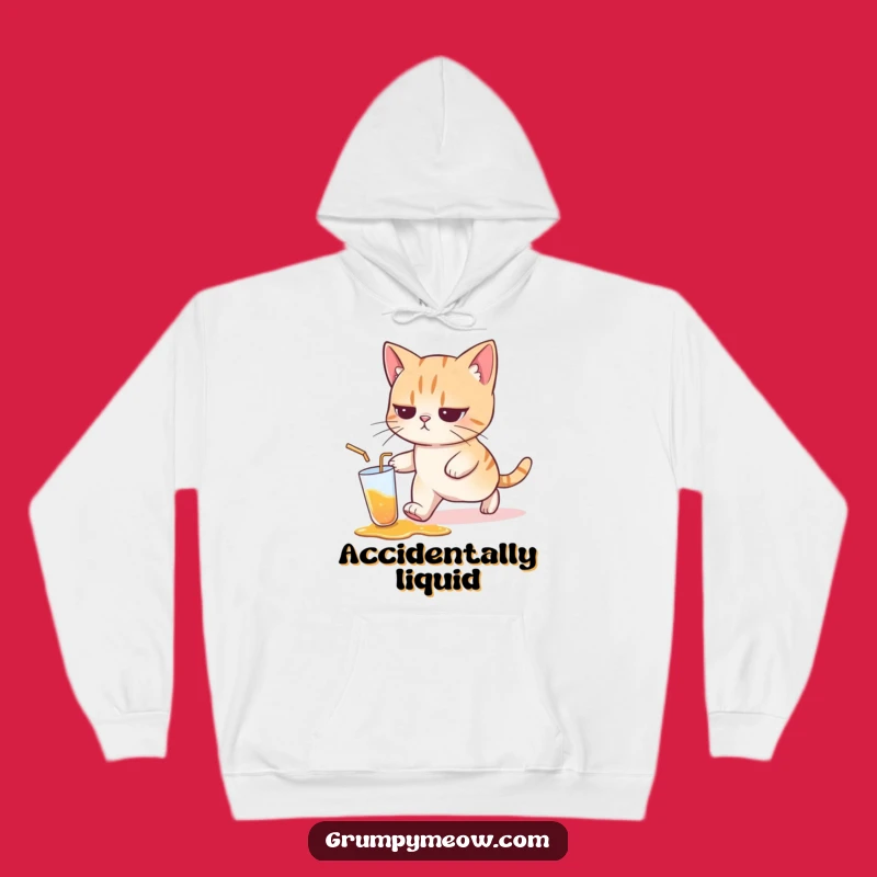 Funny Cat Spill Hoodie: Cozy, Hilarious Gift for Cat Lovers, The Indifferent Companion
