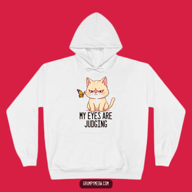 Funny Grumpy Cat Hoodie - Cozy and Sarcastic Cat Lover Gift for Cold Days