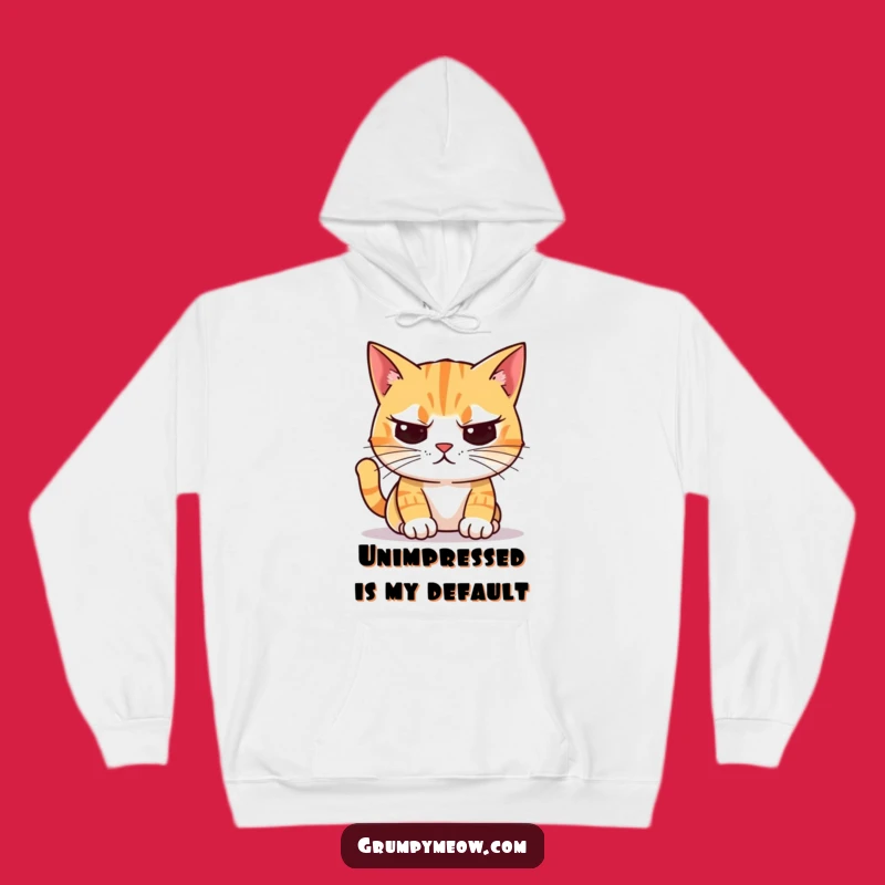 Funny Unimpressed Cat Hoodie: Stay Cozy and Judgmental This Season