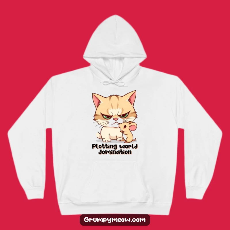 Cozy Funny Grumpy Cat Hoodie - Warm & Hilarious Gift for Chilly Days