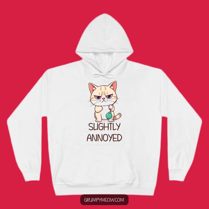 Cozy Funny Grumpy Cat Hoodie: Stay Unimpressed and Warm, a Hilarious Gift!