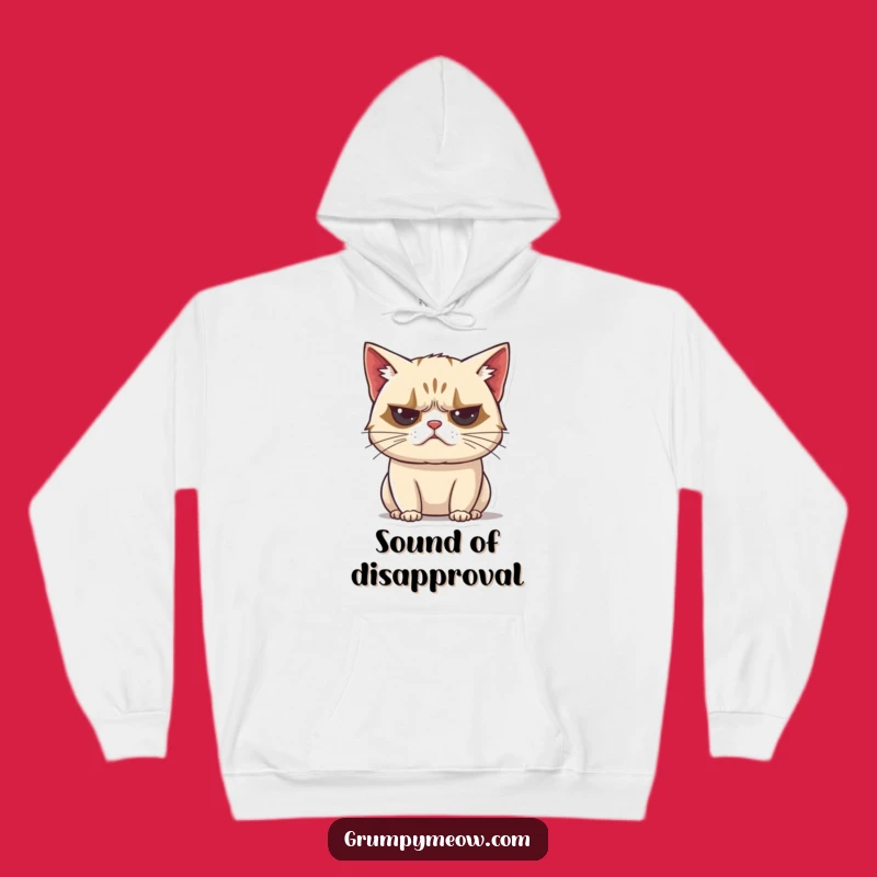 Cozy Funny Grumpy Cat Huff Hoodie: Warm Up with Feline Sarcasm!