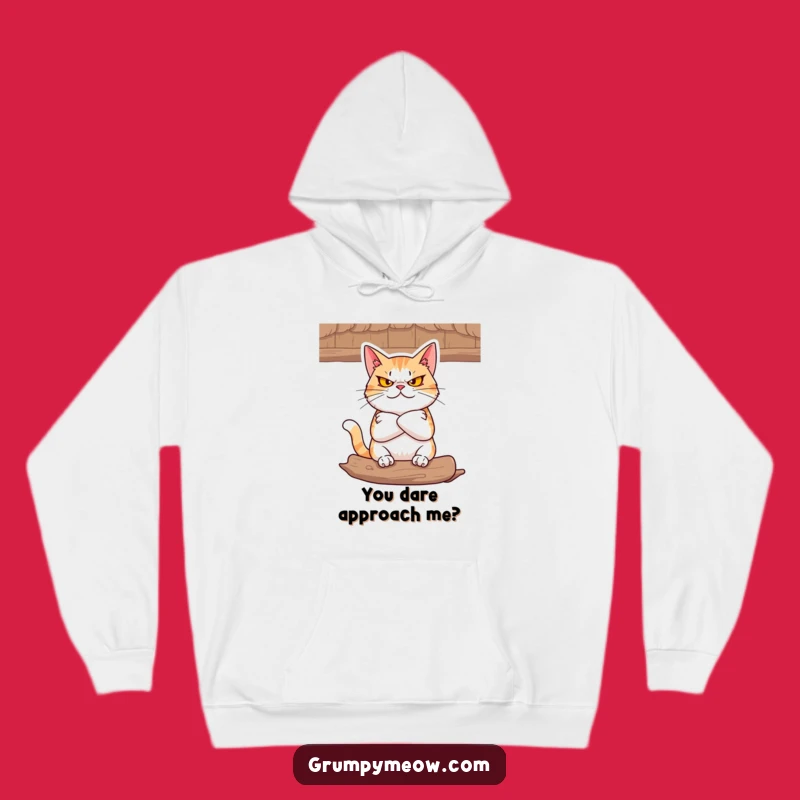 Funny Defiant Cat Hoodie: Stay Cozy and Uncompromising This Season