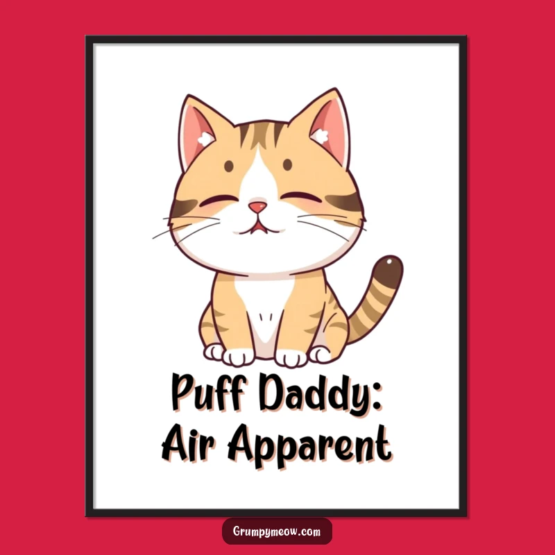 Free Printable Wall Art: Funny Cat Sighing - Hilarious Downloadable Home Decor