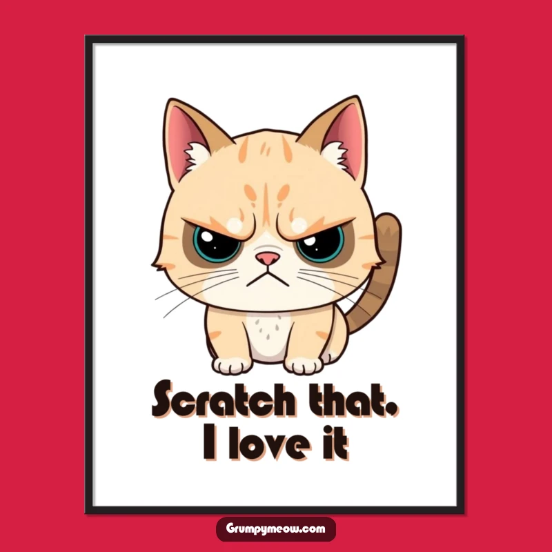 Grumpy Cat Wall Art: Free Printable Download of Reluctant Affection