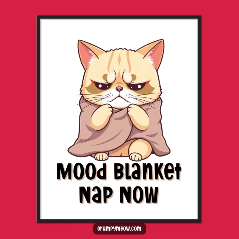 Free Printable Wall Art: Grumpy Cat Sighing Dramatically, Funny Downloadable Art