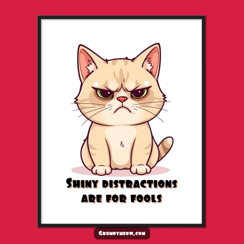 Free Printable Grumpy Cat Wall Art: Unimpressed Sparkle Hunt for Funny Downloadable Decor