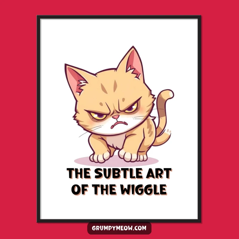 Free Printable Grumpy Cat Wall Art: Hilarious Stealth Pounce for Funny Downloadable Decor