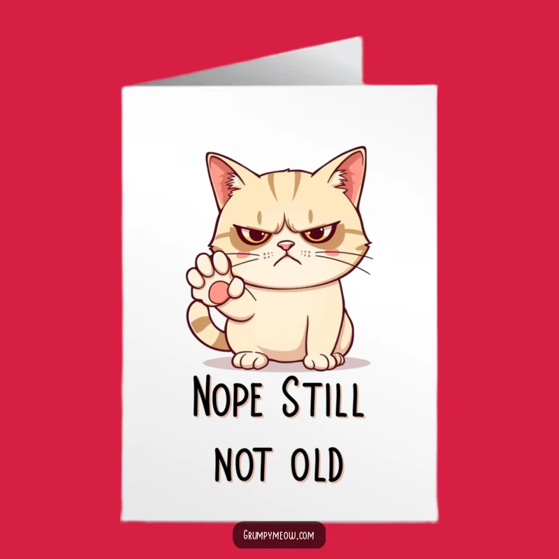 Free Printable Birthday Card: Grumpy Cat NO! - Hilarious Downloadable Gift