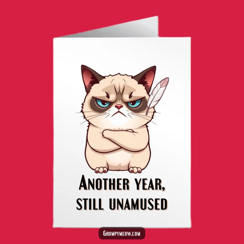 Free Printable Birthday Card: Grumpy Cat Unimpressed Birthday, Funny Downloadable Gift