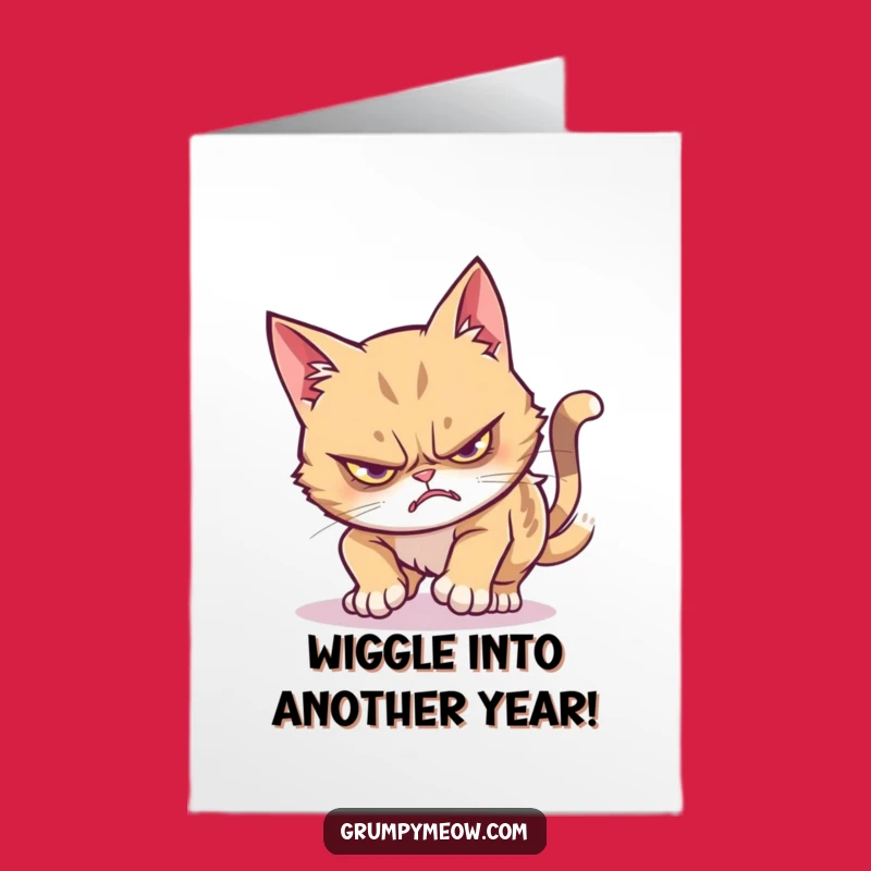 Free Printable Grumpy Cat Birthday Card: Hilarious Stealth Pounce Design for a Funny Downloadable Gift