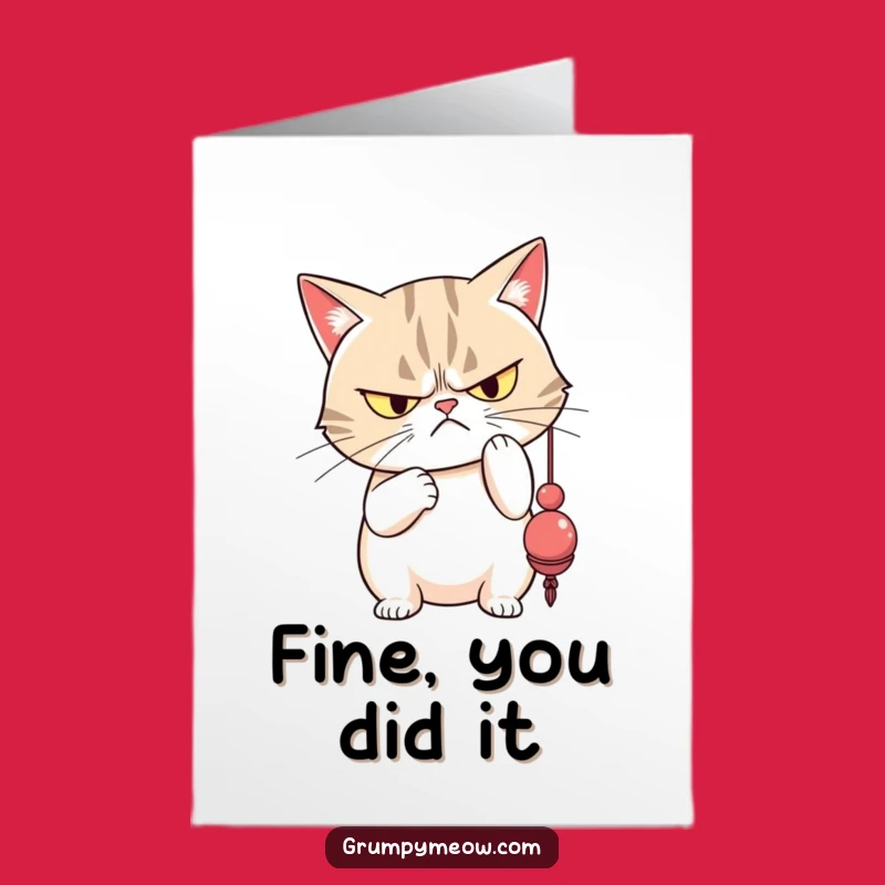 Free Printable Grumpy Cat Congratulations Card: Funny Disdainful Bat, Downloadable Gift