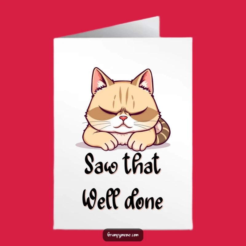 Grumpy Cat Congrats Card: Free Printable Sneaky Win Download