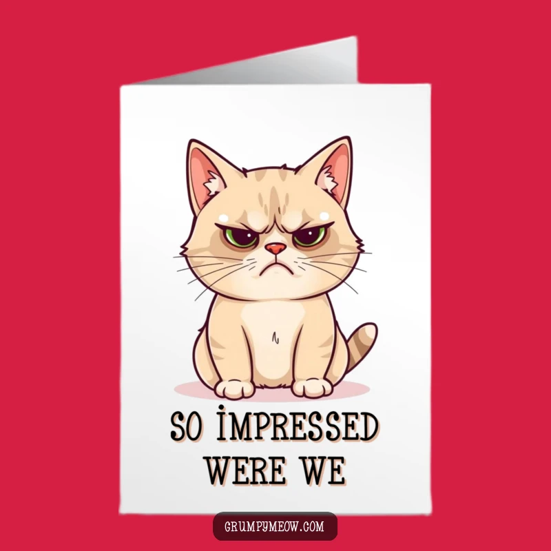 Free Printable Grumpy Cat Congrats Card: Unimpressed Sparkle for a Funny Downloadable Gift