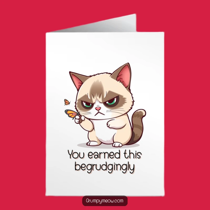 Free Printable Congrats Card: Grumpy Cat Swats Success, Funny Downloadable Gift