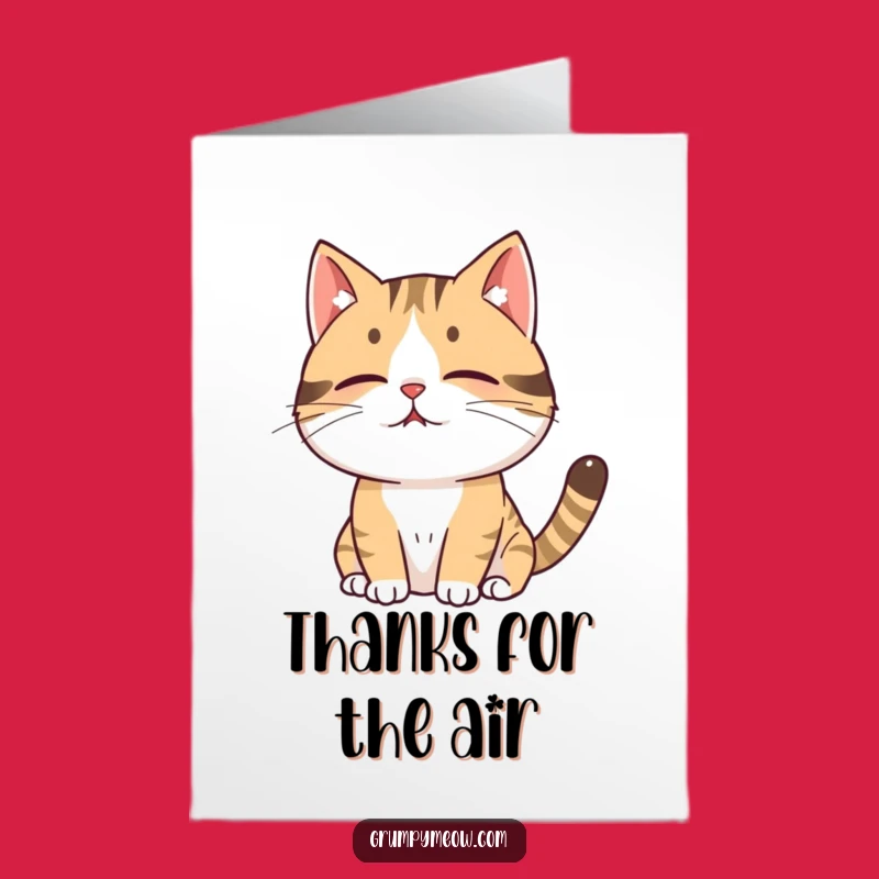 Free Printable Thank You Card: Funny Cat Sighing - Express Gratitude Hilariously