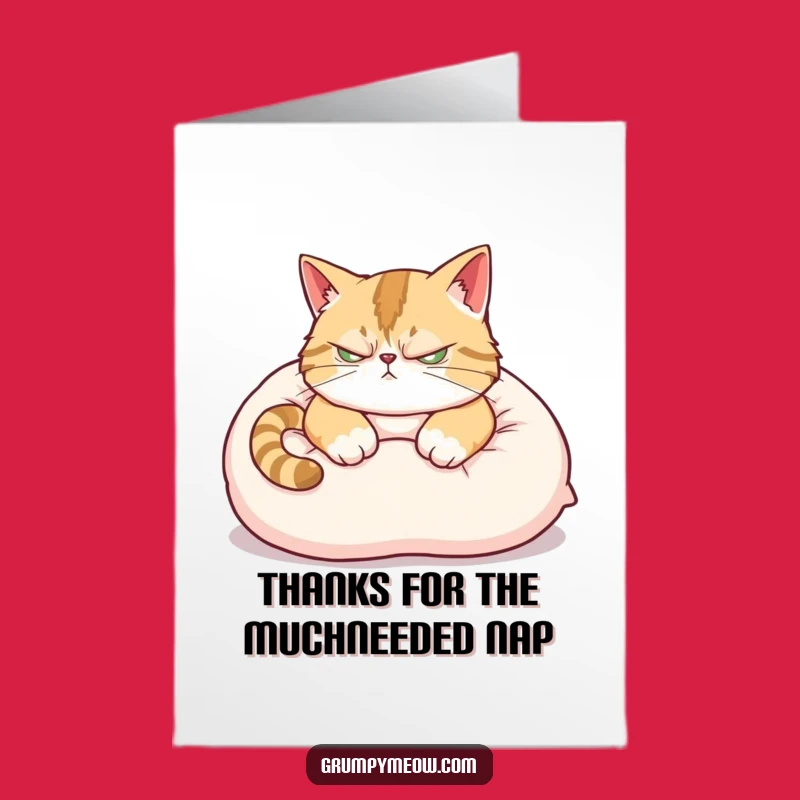 Free Printable Thank You Card: Grumpy Cat Says Thanks Downloadable