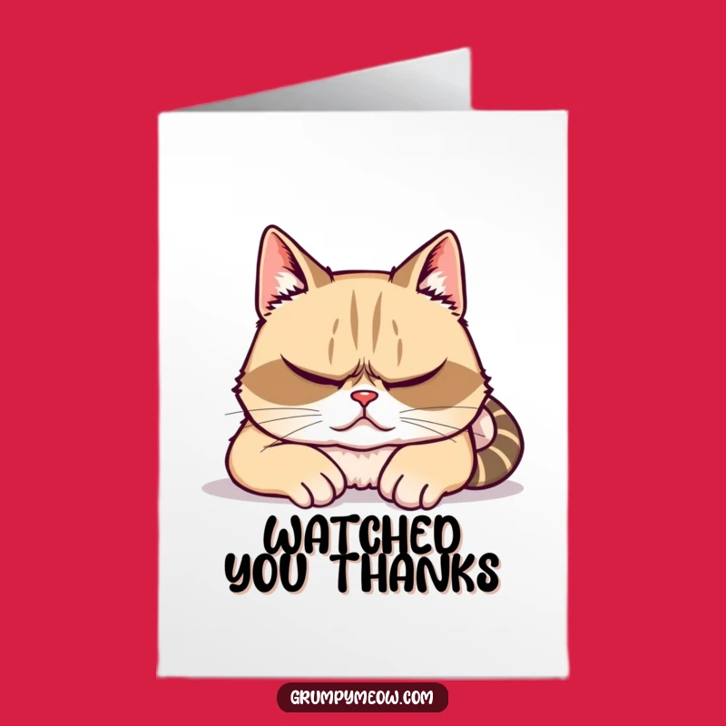 Funny Grumpy Cat Thank You: Free Printable Gift of Silent Observation