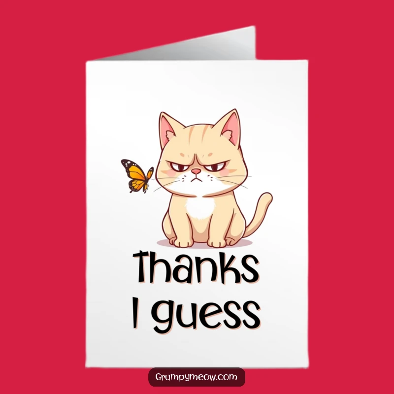 Funny Grumpy Cat Thank You Card: Free Printable Gift of Gratitude