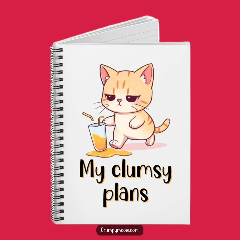 Funny Cat Spill Notebook: Hilarious Journal for Cat Lovers, Documenting Messy Moments
