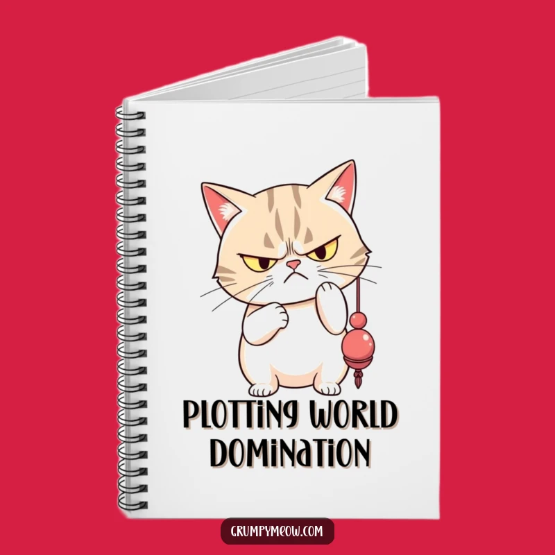 Funny Grumpy Cat Notebook: Disdainful Toy Bat, Sarcastic Journal Gift