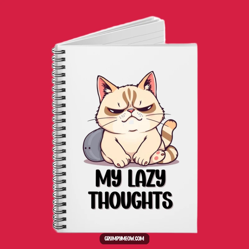 Funny Grumpy Cat Notebook - For Your Sighs & Thoughts