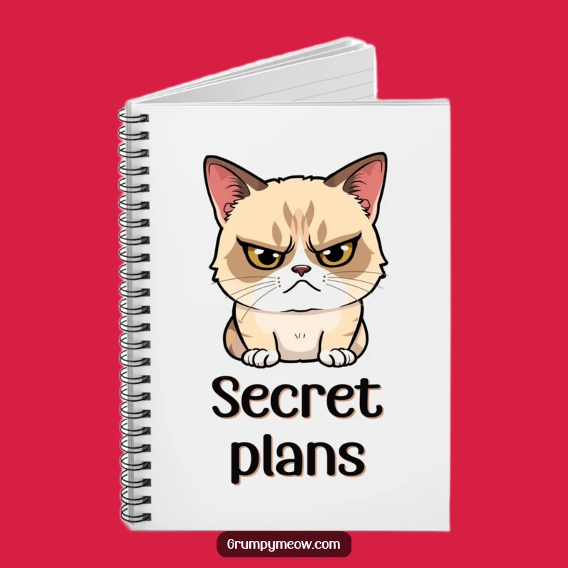 Funny Grumpy Cat Notebook: Jot Down Thoughts with Subtle Humor, a Perfect Funny Gift!