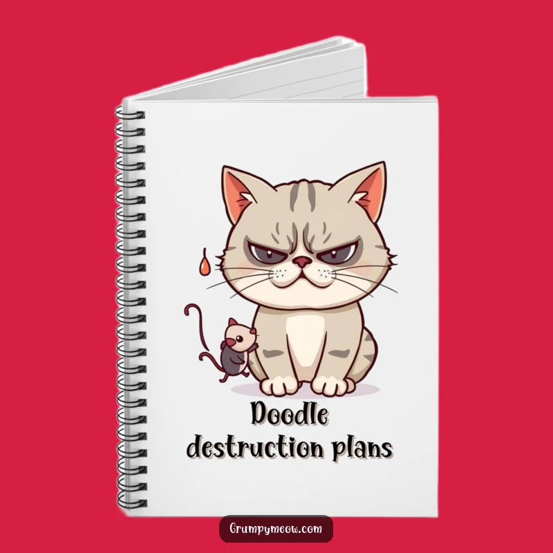 Funny Grumpy Cat Playful Notebook - Jot Down Your Mischief! Great Funny Gift!