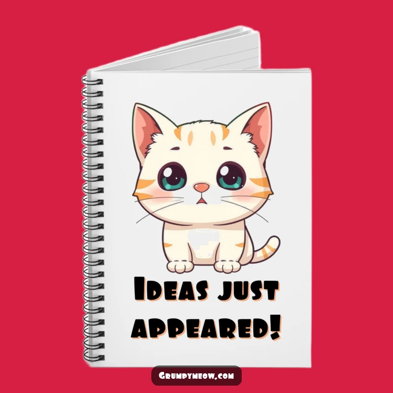 Funny Surprised Cat Notebook: Jot Down Thoughts with Wide-Eyed Wonder