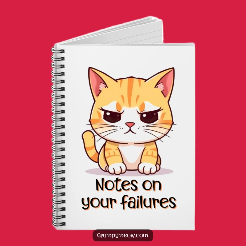 Funny Unimpressed Cat Notebook: Jot Down Thoughts with Critical Feline Flair
