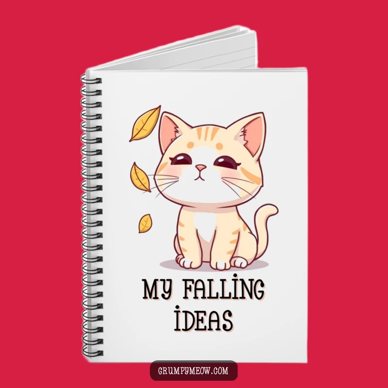 Funny Deadpan Cat Leaf Notebook: Jot Sarcastic Notes, Hilarious Journal Gift