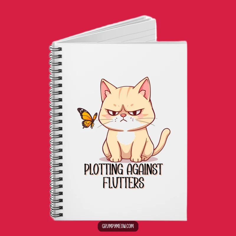 Funny Grumpy Cat Notebook - Sarcastic Journal for Cat Lovers' Thoughts
